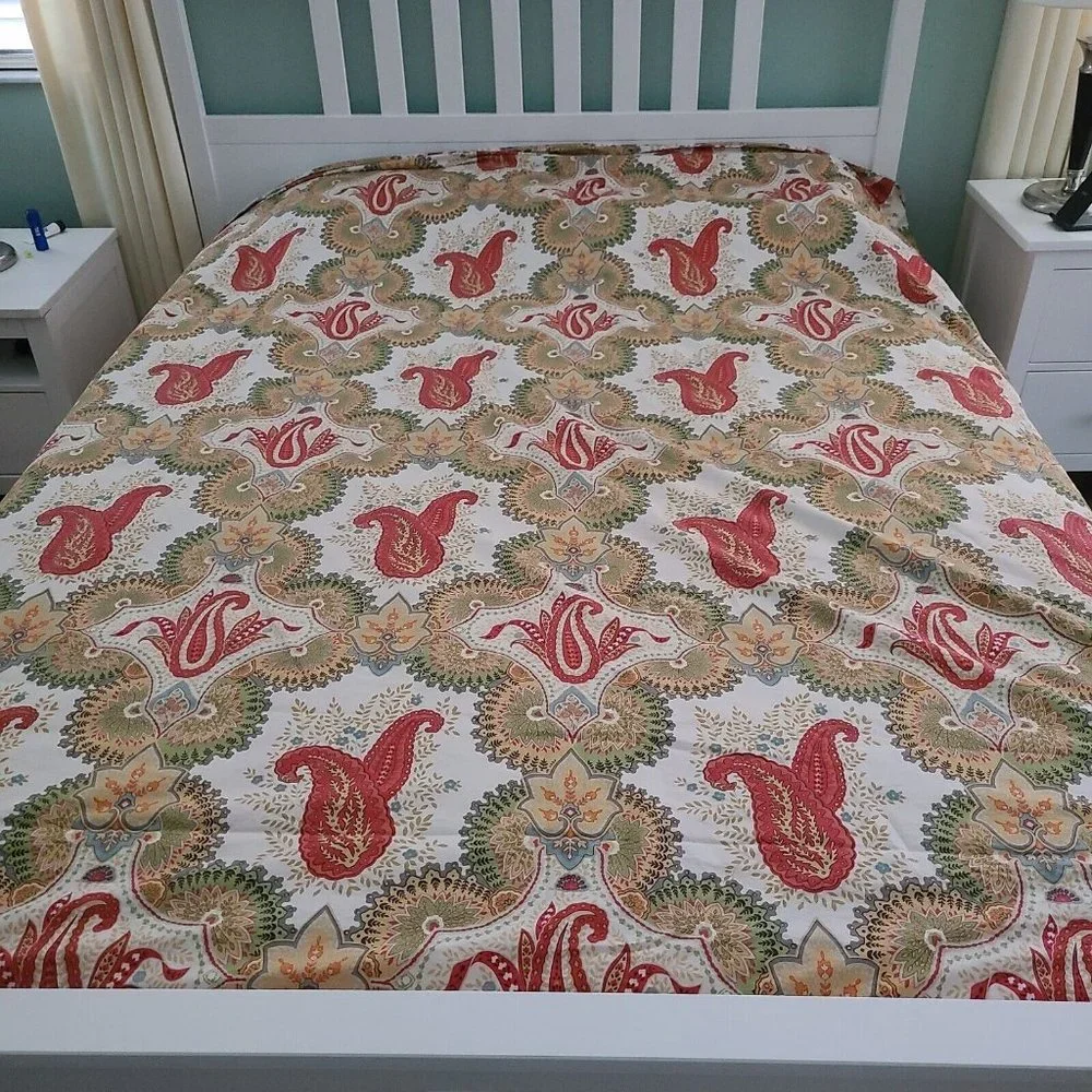 POTTERY BARN Duvet Cover King / Cal. King colorful Floral cotton excellent